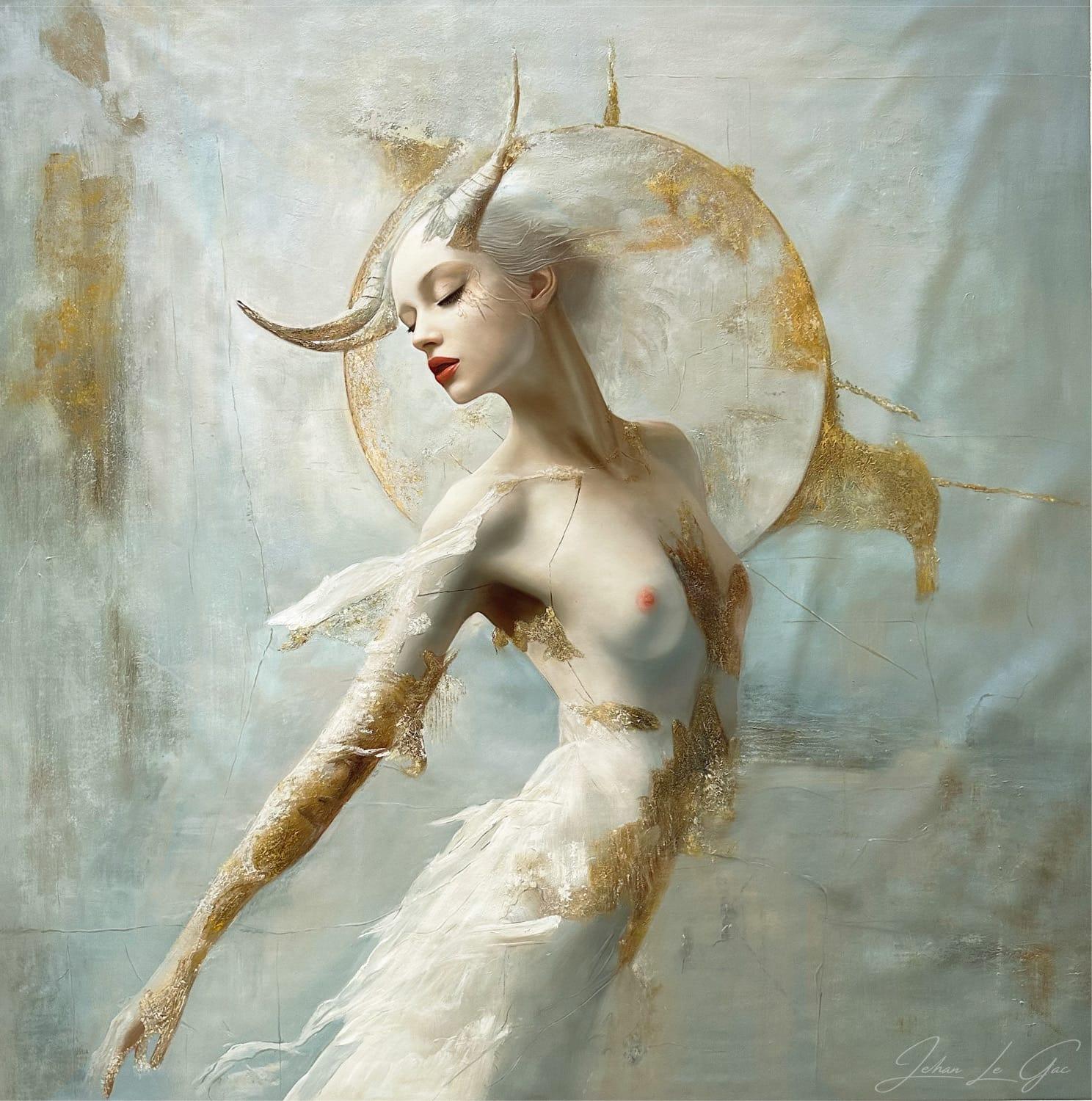 The Ecliptic Grace 150 x 150 cm, 60 x 60 in.