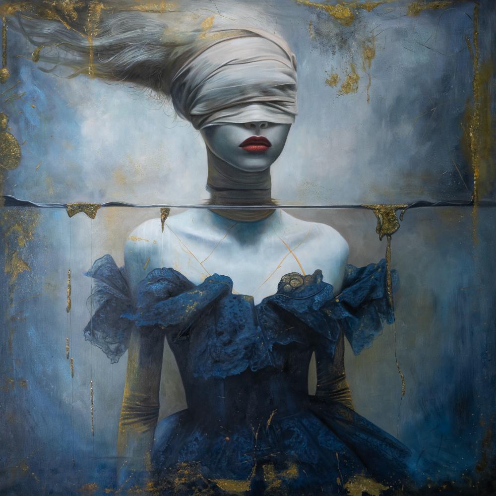 "Healing Waters" 150 x 150 cm, 60 x 60 in
